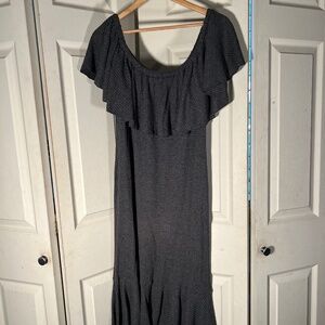 LulaRoe Gray Off the Shoulder CiciDress Size 2XL